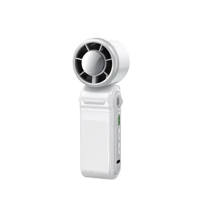 Triu-jednom sklopivi ručni ventilator s ledenim hlađenjem USB White