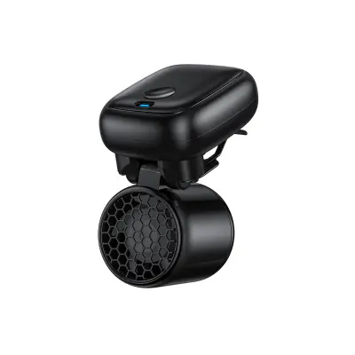 Prenosivi USB mini ventilator s kopčom, 1200mAh i dvije brzine Black
