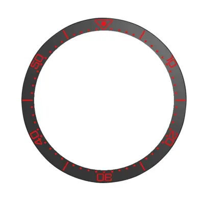 Nerđajući čelik bezel s ljuskama morskog konjica, za Garmin Fenix 8 Black/Red