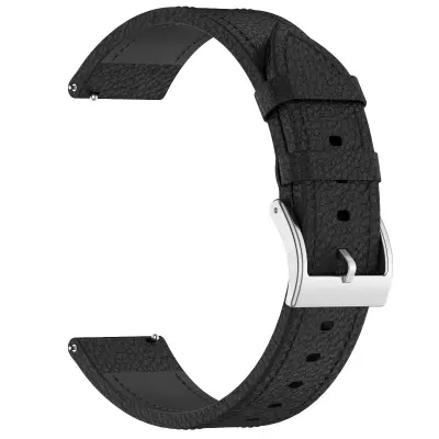 Teksturirani remen od prave goveđe kože za Amazfit i Garmin, 20mm Black