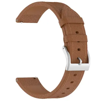 Teksturirani remen od prave goveđe kože za Amazfit i Garmin, 20mm Brown