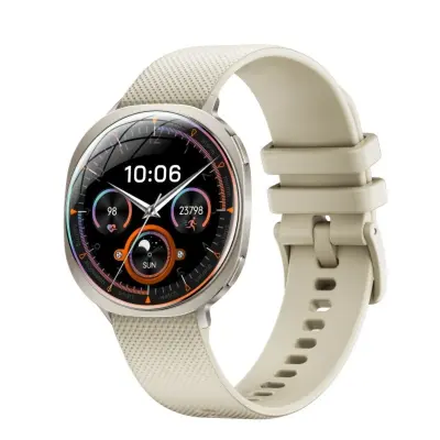 Pametni sat kompatibilan s Da Fit, 1.32-inch AMOLED, Bluetooth 5.4 Beige