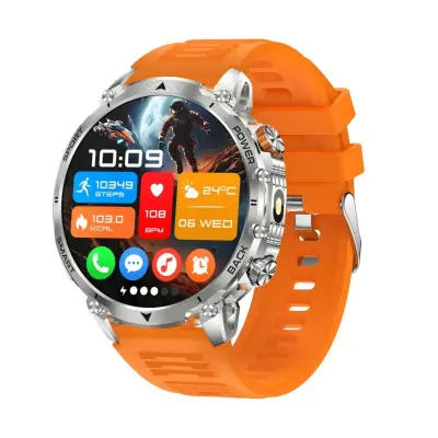 Pametni sat 1.7 inch IPS, 1400mAh, Bluetooth 5.4, IP68 Orange