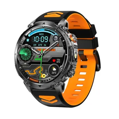 Pametni sat s Bluetooth pozivima, 1.7 inch IPS zaslon, 1400mAh Black Orange