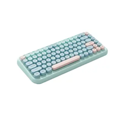 Retro tipkovnica 84 tipke, Bluetooth i 2.4G, tiha, kompaktna