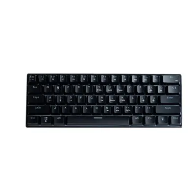 61-tipkovna žična mehanička tipkovnica s crvenim linearima i RGB