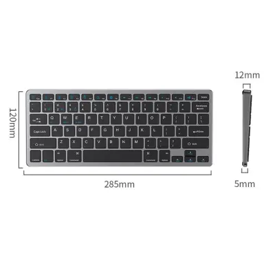 Tri-mode bežična tipkovnica 2.4G + Bluetooth 3.0/5.0, tihi dizajn Titanium