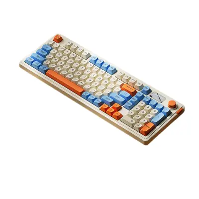L98 žičana tipkovnica 98 tipki s RGB osvjetljenjem, tiha i tanka