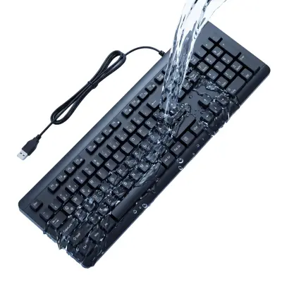IPX7 vodootporna tiha ergonomska multimedijska tipkovnica