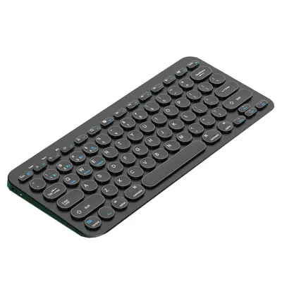 Dual-mode bežična tipkovnica — 78 tipki, škare, punjiva, Bluetooth Black