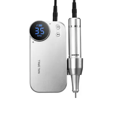 Prijenosna bežična manikirna brusilica s LED zaslonom i 4500mah Silver