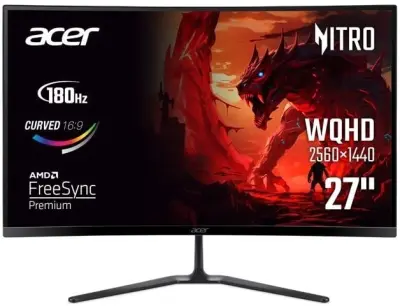 Monitor 27" Acer Nitro ED270US3, UM.HE0EE.306, QHD, 180Hz, 5ms, zakrivljen