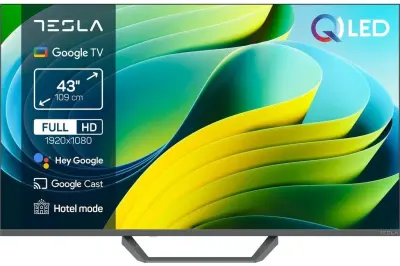 TV TESLA Q43E655GFS, 109,2 cm (43"), QLED, Full HD Smart TV, Google TV