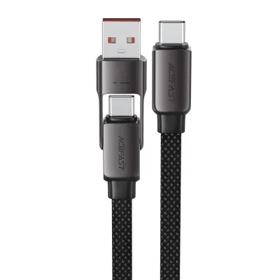 Acefast C13-04 USB-C kabel 1,2 m 3A crni