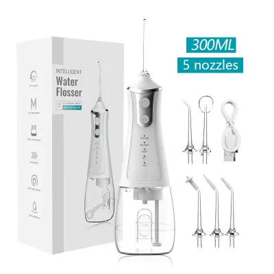 Prijenosni električni oralni irrigator s 5 nastavaka i 4 moda