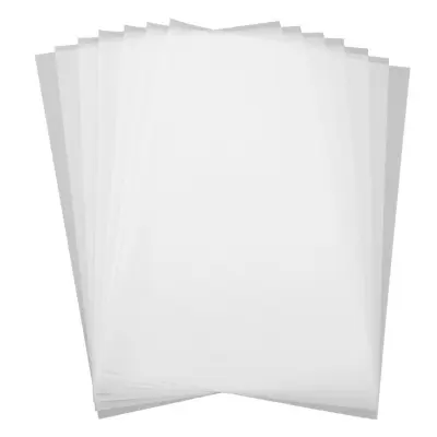 A5 prozirni paus papir (sulfat) - 55 g/m², 50 listova, bijeli, kompatibilan s inkjet i laserskim pisačima