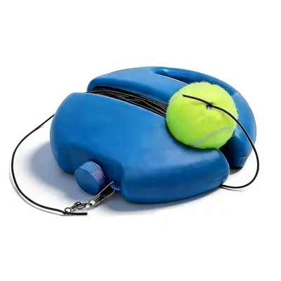 Trenažer za tenis s elastičnim užetom i PE bazom, 30cm x 30cm