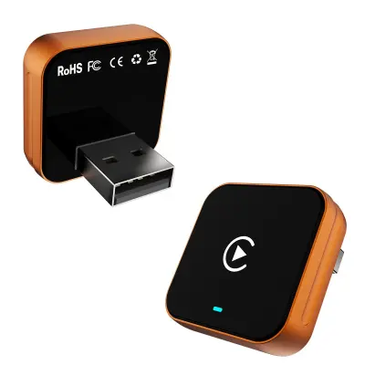 Bežični CarPlay adapter - Narančasti: pretvorba žičnog u bežični, pametna povezanost