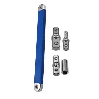 Ratchetnasadni ključ s reverzom i dvosmjernim nastavkom, 25cm Blue