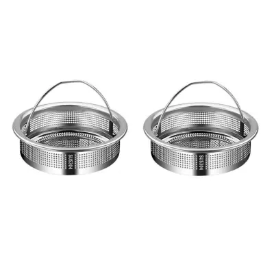 Filter za sudoper od 304 inoksa 2 kom – ručni, srebrni