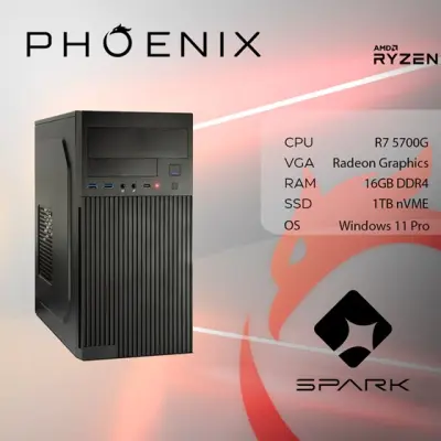 Otvorena ambalaža - Računalo Phoenix SPARK Y-265 AMD Ryzen 7 5700G/16GB DDR4/NVME SSD 1TB/500W/Windows 11 PRO