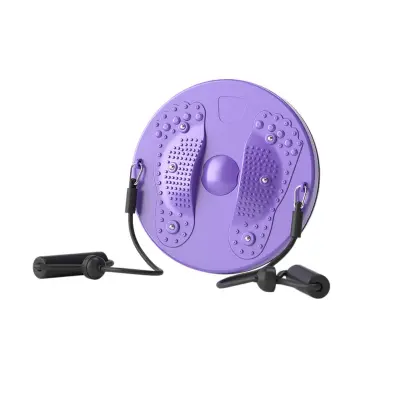 3D masažni zakretni disk s trakama za otpor — oblikovanje struka Purple