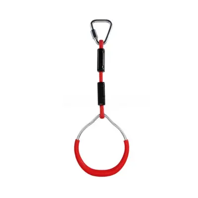 Ovješeni penjački prsten za igralište, ABS+Poliester, 120KG Red