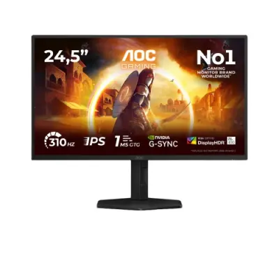 AOC 25G4SXU, 24,5", 2xHDMI, DP, 300Hz, HAS, USB