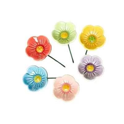 Set pčelinjih zdjelica Daisy 8-lisnih, 6 kom, višebojno