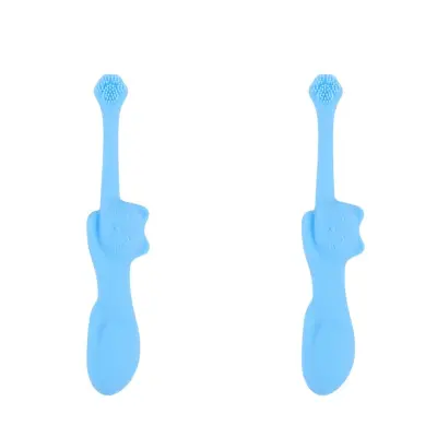 Silikonska četkica za zube za pse i mačke, 2 kom, dvostruko čišćenje Blue