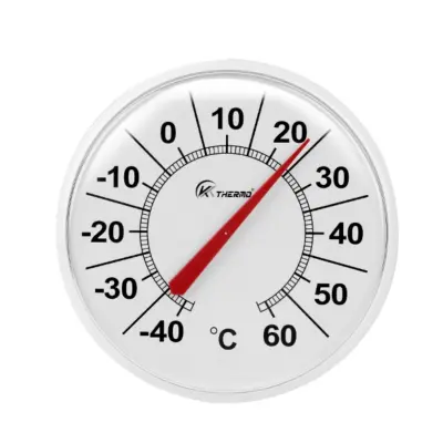 Mehanički zidni termometar Celsius, veliki brojčanik, bez baterija