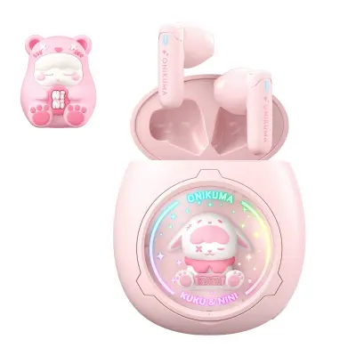 TWS bežične slušalice JL6973D, Bluetooth 5.3, 48h standby Pink