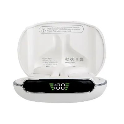 2026 Bluetooth slušalice s poništavanjem buke, ušna kukica, 480mAh White