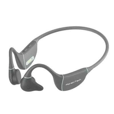 Seahorse Series slušalice s koštanom provodljivošću Bluetooth s ugrađenim MP3 uređajem, od silikona i titanijeve legure, Bluetooth 5.4, IPX5 Gra