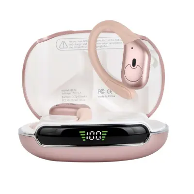 2026 Bluetooth slušalice s poništavanjem buke, ušna kukica, 480mAh Pink