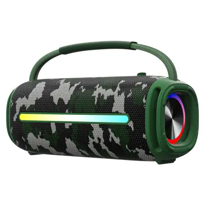 Prijenosni vanjski Bluetooth zvučnik 20W, IPX6, 3000mAh, RGB DarkGreen