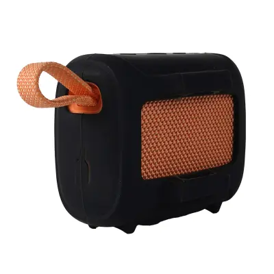 Silikonska zaštitna navlaka kompatibilna s JBL GO5, s remenom Black