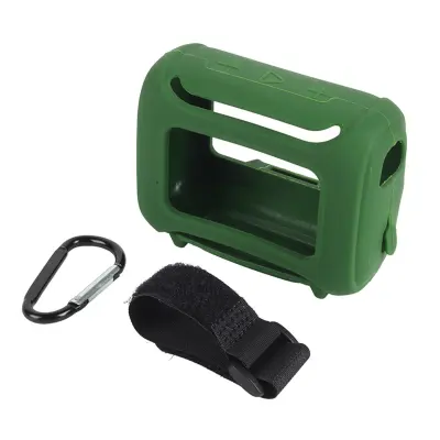 Silikonska zaštitna navlaka kompatibilna s JBL GO5, s remenom DarkGreen
