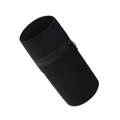 Ljubičasta poliester narukvica s džepom za telefon, univerzalna Black