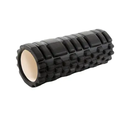 EVA Grid masažni valjak – čvrsto jezgro EVA+PVC, nosivost 200kg Black