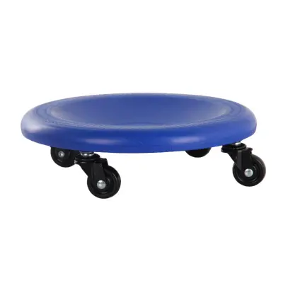 Omnidirekcionalni četverotočkasti ab roller s tihim PVC kotačima Blue