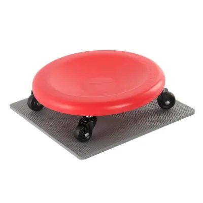 Omnidirekcionalni četverotočkasti ab roller s tihim PVC kotačima Red
