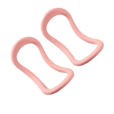 Set od 2 TPE joga/pilates prstena za stanjivanje listova i istezanje leđa - ergonomski Magic Circle za masažu mišića i trening fleksibilnosti Roza