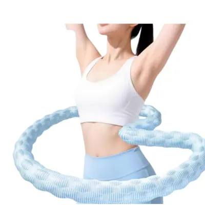Mekani Hula Hoop 1.5kg — Podstavljena Sklopiva Čelična Jezgra Blue