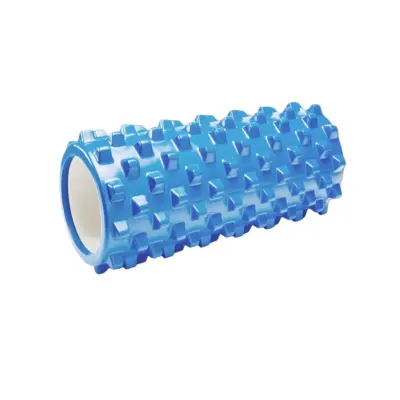 EVA valjak s nazubljenjem - EVA-PVC masažni valjak 33cm Blue