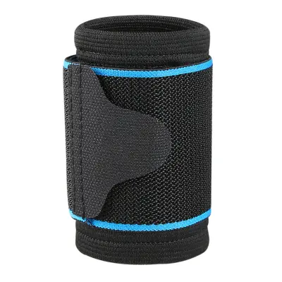 2-Pack podesive kompresijske sportske narukvice s Velcro Blue