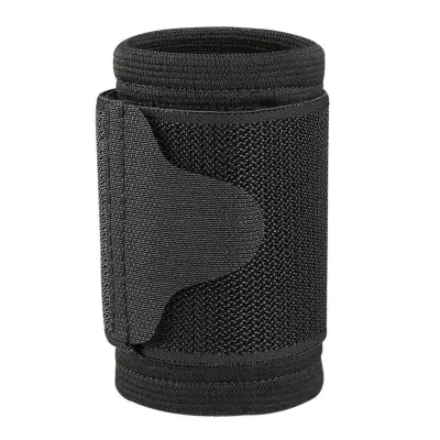 2-Pack podesive kompresijske sportske narukvice s Velcro Black