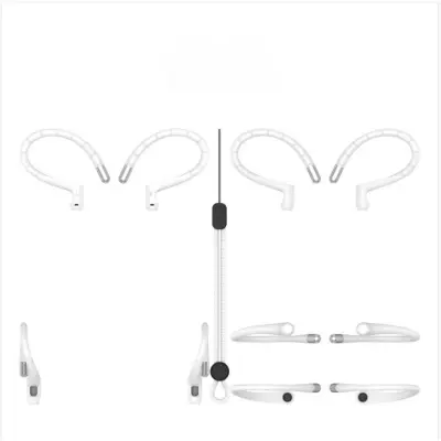 Silikonski držači protiv gubitka za AirPods Pro 1/2/3/4 White