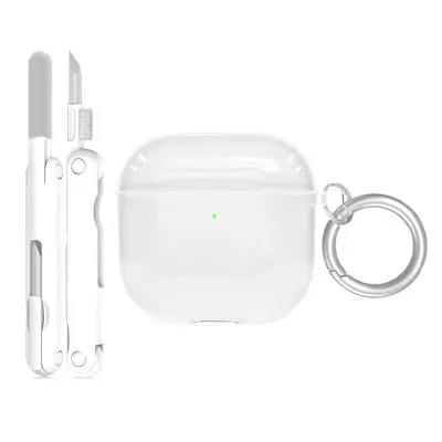 Dvodijelni zaštitni etui za Apple AirPods Pro 2, prozirni TPU