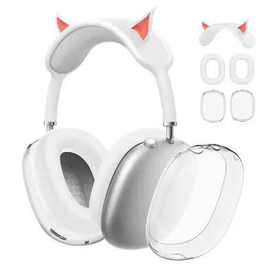Zaštitni 3-dijelni set za AirPods Max: silikon i TPU White